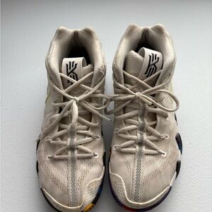 Nike Kyrie Athletic Shoes - White with Multicolor Accents